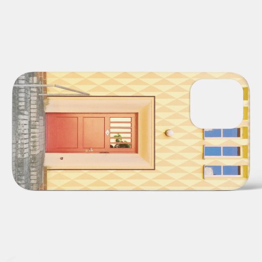 Yellow house illustration Case-Mate iPhoneケース (裏面 (横))