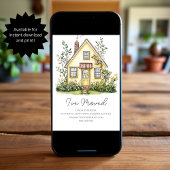  Yellow House Wildflower | New Home Address  案内状