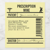 yellow Humorous, and Versatile Design for Party ワインラベル (シングルラベル)