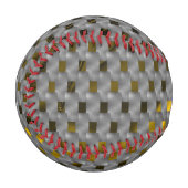 Yellow image under grey plates, oblong squares 野球ボール (正面左)