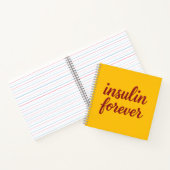 Yellow Insulin Forever Notebook. ノートブック (内部)