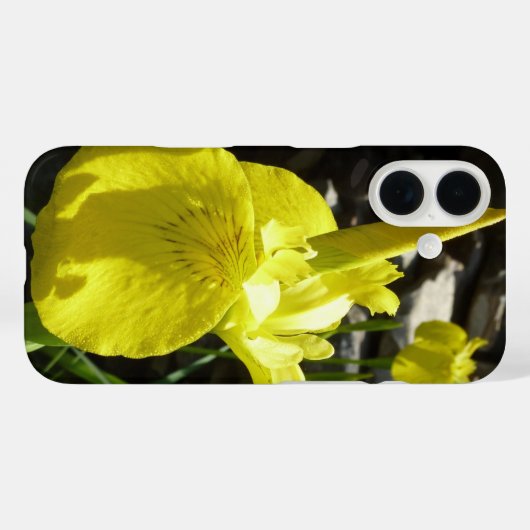 Yellow Irises Bright Spring Floral Case-Mate iPhoneケース (裏面 (横))