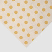 Yellow Ivory Cream Beige Polka Dots 薄葉紙 (詳細)