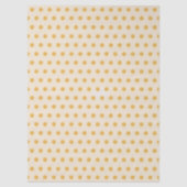 Yellow Ivory Cream Beige Polka Dots 薄葉紙 (正面)