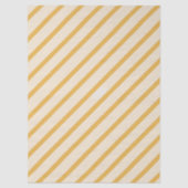 Yellow Ivory Cream Beige Stripes 薄葉紙 (正面)