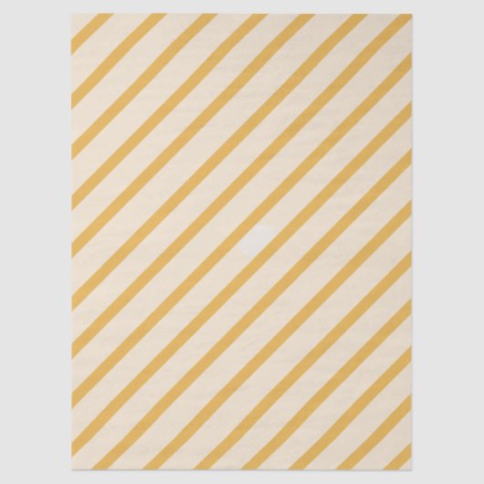 Yellow Ivory Cream Beige Stripes  薄葉紙 (正面)