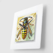 Yellow Jacket 210724IREF228 - Watercolor スクエア壁時計 (傾斜)