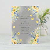 Yellow Joyful Spring Wedding 招待状 (スタンド正面)