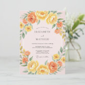Yellow Joyful Summer Wedding 招待状 (スタンド正面)