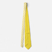 Yellow Jumbo Polka Dots Custom Necktie ネクタイ (裏面)