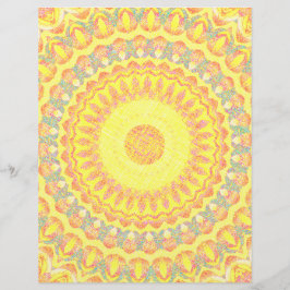Yellow Kaleidoscope Bulk Scrapbook Paper Pages チラシ