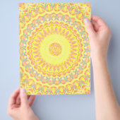 Yellow Kaleidoscope Bulk Scrapbook Paper Pages チラシ (手)