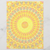 Yellow Kaleidoscope Scrapbook Paper 2-Sided Page (裏面)
