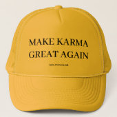 Yellow karma hat キャップ (正面)