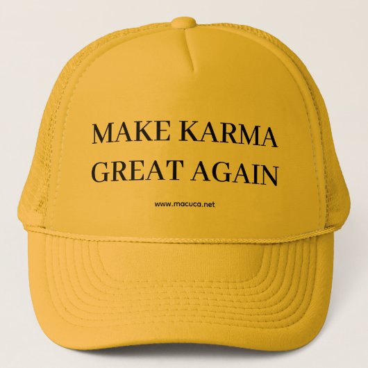 Yellow karma hat キャップ (正面)