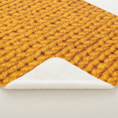 Yellow knitted wool texture background pattern wit シェルパブランケット (3/4)