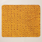 Yellow knitted wool texture background pattern wit シェルパブランケット (正面(横))