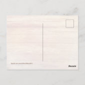 Yellow Lab in Wildflowers Hello Personalized ポストカード (裏面)