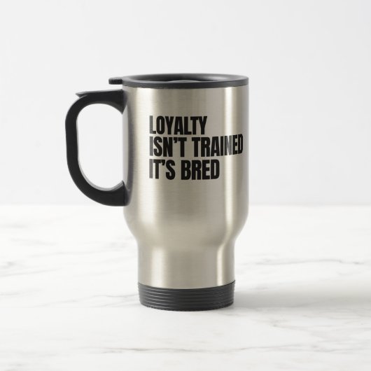 Yellow Lab Loyalty Stainless Mug トラベルマグ (左)