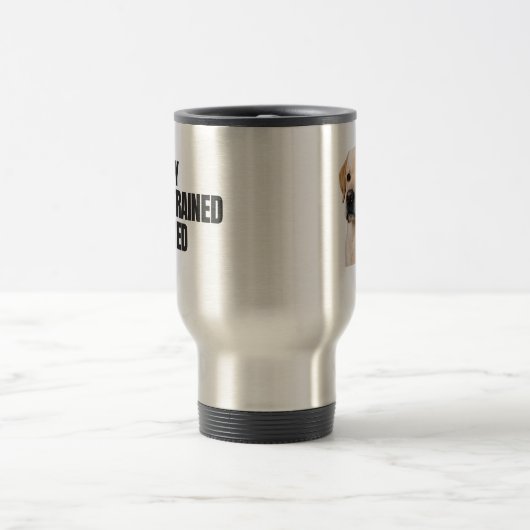 Yellow Lab Loyalty Stainless Mug トラベルマグ (中央)