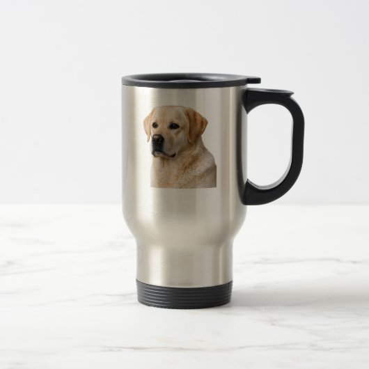 Yellow Lab Loyalty Stainless Mug トラベルマグ (右)