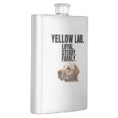 Yellow Lab Loyalty Stainless Steel Flask フラスク (右)