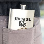 Yellow Lab Loyalty Stainless Steel Flask フラスク (インサイチュ)