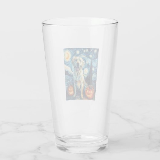 Yellow Labrador (1) タンブラーグラス (裏面)