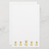 Yellow Labrador Dog Design 便箋 (正面/裏面)