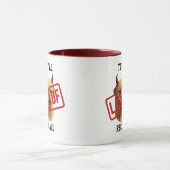 Yellow Labrador funny 'Lack of Recall' Mug マグカップ (中央)