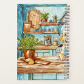 Yellow Labrador Retriever Chef Spiral Recipe Book ノートブック (裏面)