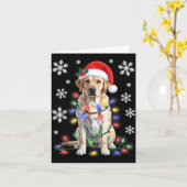 Yellow Labrador Retriever Christmas Tree Light Paj カード (黄色い花)