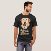 Yellow Labrador Retriever! Especially For Labrador Tシャツ (正面フル)