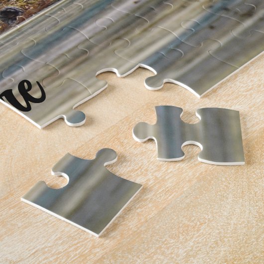 Yellow Labrador Retriever Running ジグソーパズル (側面)