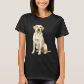 Yellow Labrador Retriever Tシャツ (正面)