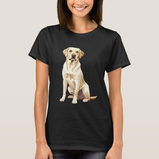 Yellow Labrador Retriever Tシャツ (正面)