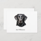 Yellow Labrador Retriever Thank You Card サンキューカード (正面/裏面)