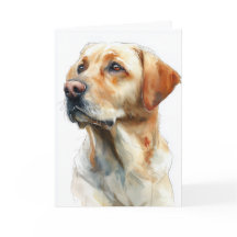 Yellow labrador retriever watercolor