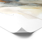 Yellow labrador retriever watercolor ポスター (角)