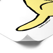 Yellow Labrador Tartan Scarf ポスター (角)