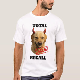 Yellow Labrador 'TOTAL LACK OF RECALL' T-shirt Tシャツ