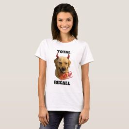 Yellow Labrador 'TOTAL LACK OF RECALL' T-shirt Tシャツ