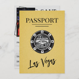 Yellow Las Vegas Passport日付の保存 セーブザデート