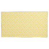 Yellow Leaves Pattern Pillowcase 枕カバー (正面)