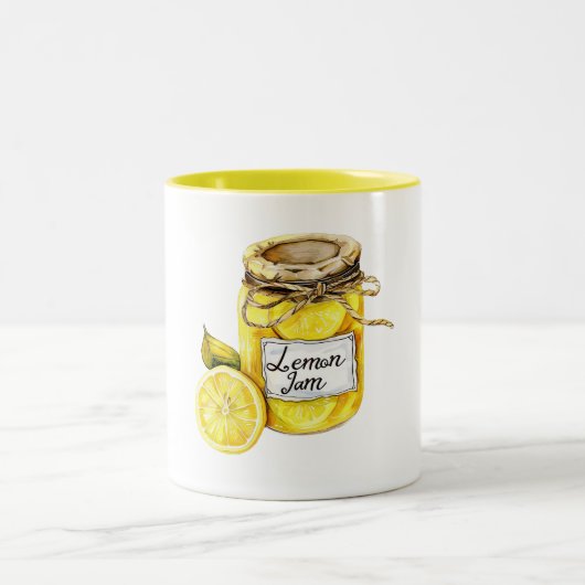 Yellow Lemon Jam ツートーンマグカップ (中央)
