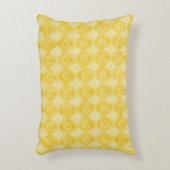 Yellow Lemon Pattern, Modern, Trendy アクセントクッション (正面(垂直))