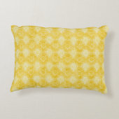 Yellow Lemon Pattern, Modern, Trendy アクセントクッション (裏面)