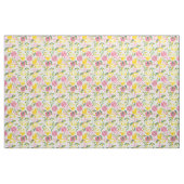 Yellow Lemon Print Fabric Cotton Fabric  ファブリック (ファットクウォーター)