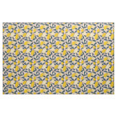 Yellow Lemon Print Fabric Cotton Fabric ファブリック (ファットクウォーター)