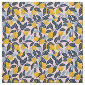 Yellow Lemon Print Fabric Cotton Fabric ファブリック (見本)